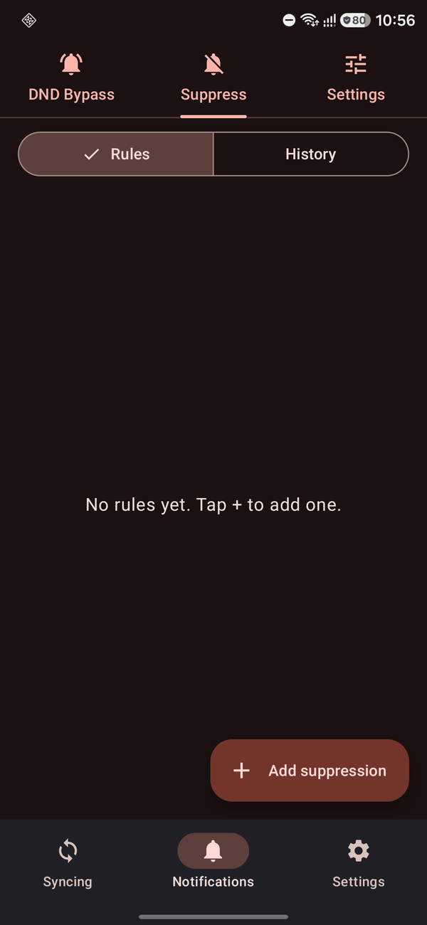 Droid M8 Android Suppress tab